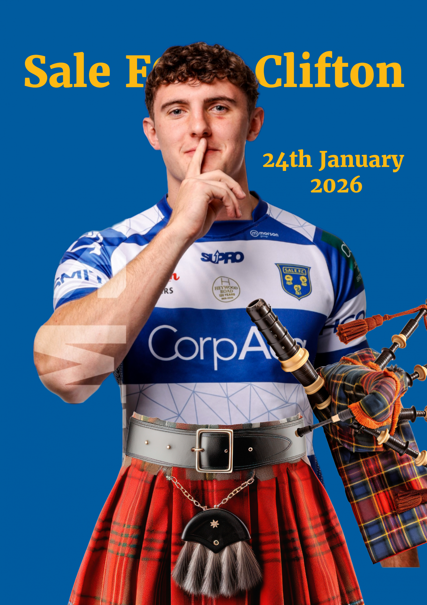 Sale FC Programme vs Clifton RFC-1